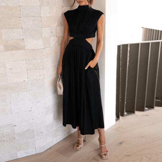 Rebecca | Elegantes langes Kleid mit fließender Silhouette