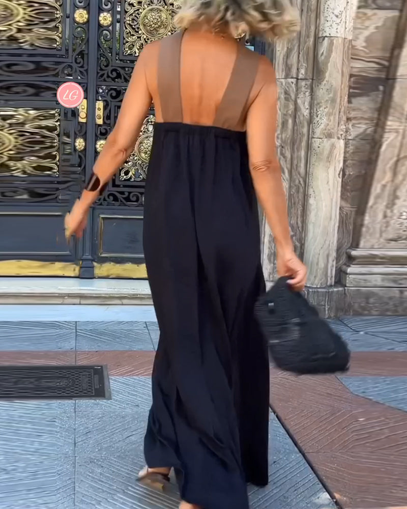 Sienna | Elegantes Kleid mit Rückenausschnitt und Wickelkragen