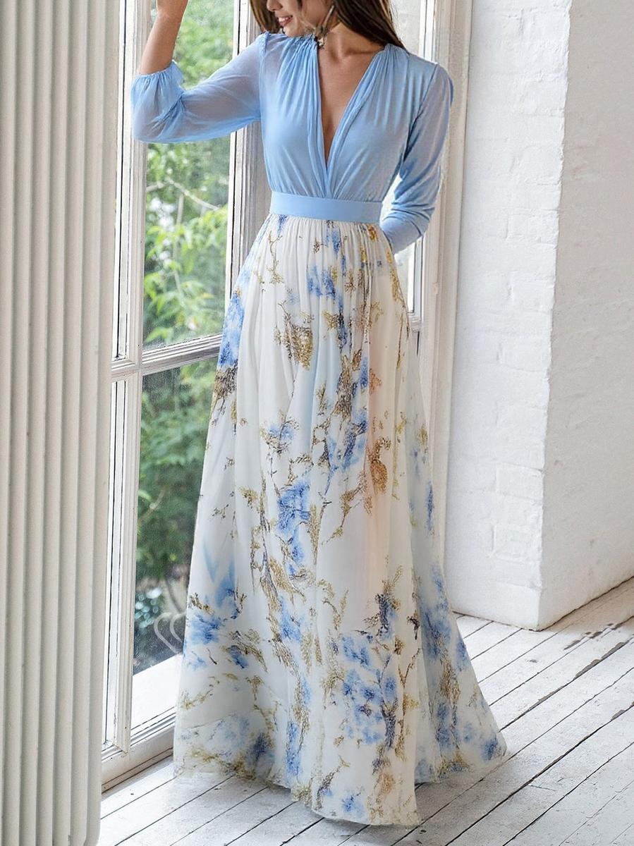 Rylia™ | Robe Maxi à Imprimé Floral Éblouissant