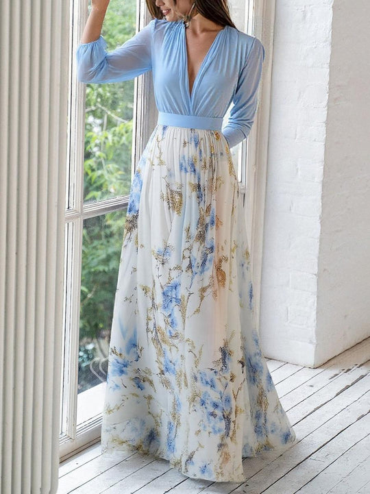 Rylia™ | Robe Maxi à Imprimé Floral Éblouissant