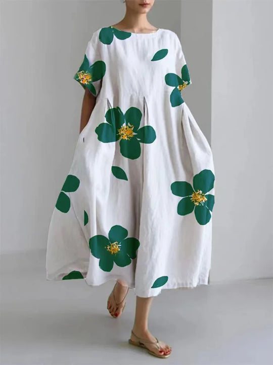 Wanda | Sommerkleid mit floralem Muster und fließendem Schnitt