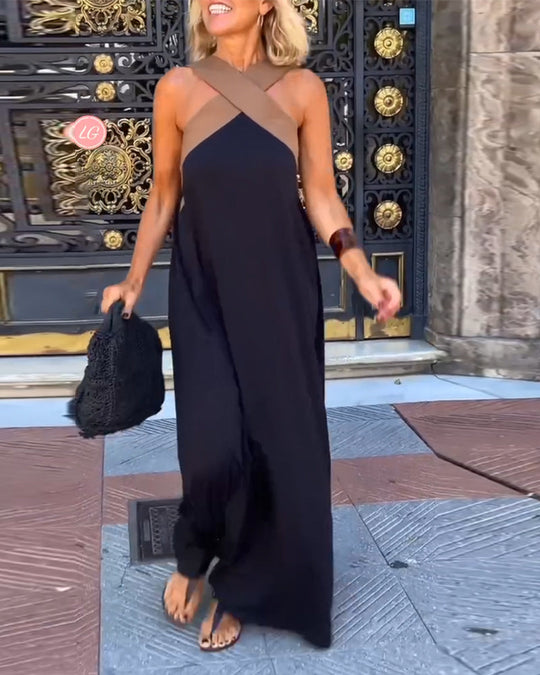Sienna | Elegantes Kleid mit Rückenausschnitt und Wickelkragen