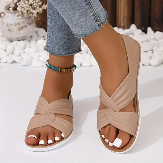 Luzia | Bequeme orthopädische Sandalen mit Schleifen-Design