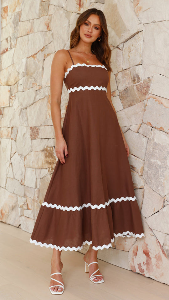 Karma | Langes Trägerkleid für einen eleganten Look