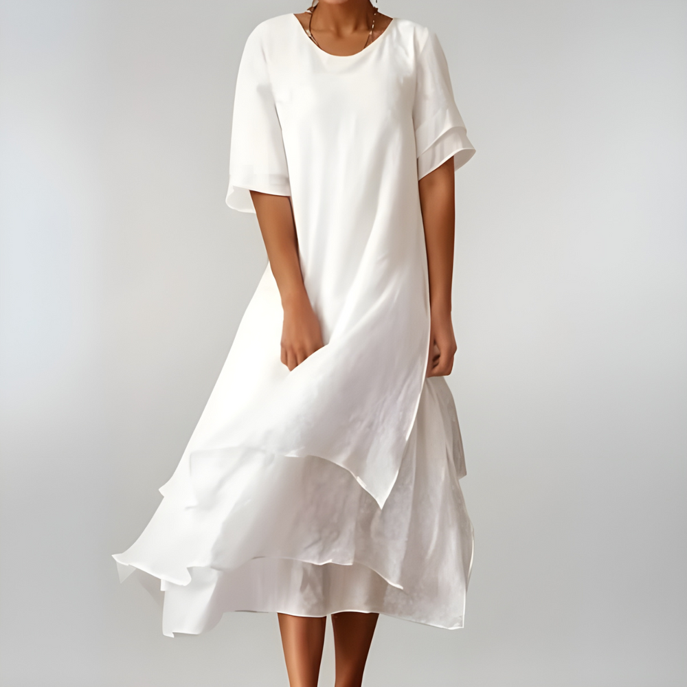 Karoline | Langes Sommerkleid mit natürlicher Leichtigkeit