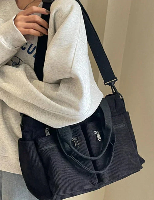 Ella | Tragetasche aus Cord für den Alltag