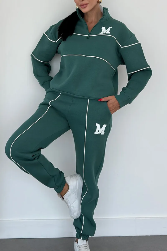 Janine | Damen Zwei-Teile-Set mit langen Ärmeln