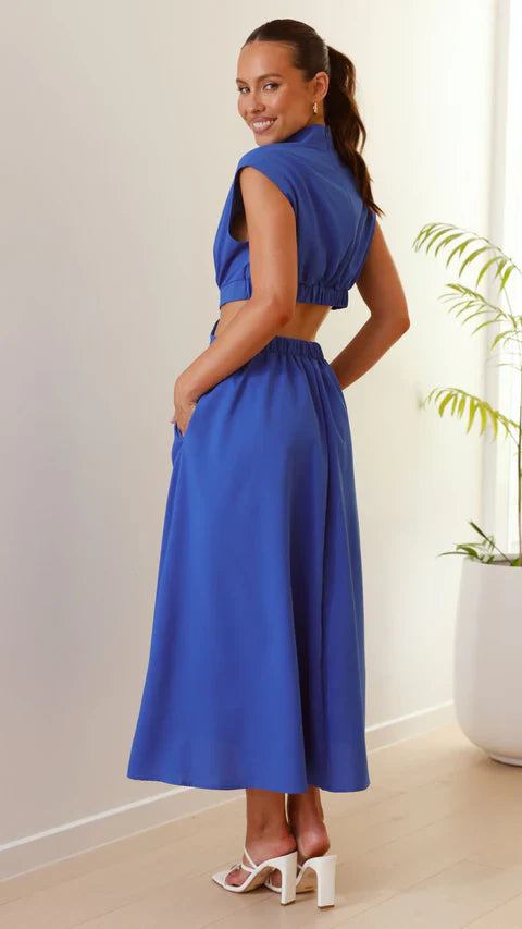 Rebecca | Elegantes langes Kleid mit fließender Silhouette