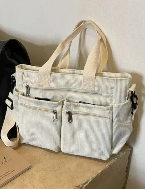 Ella | Tragetasche aus Cord für den Alltag