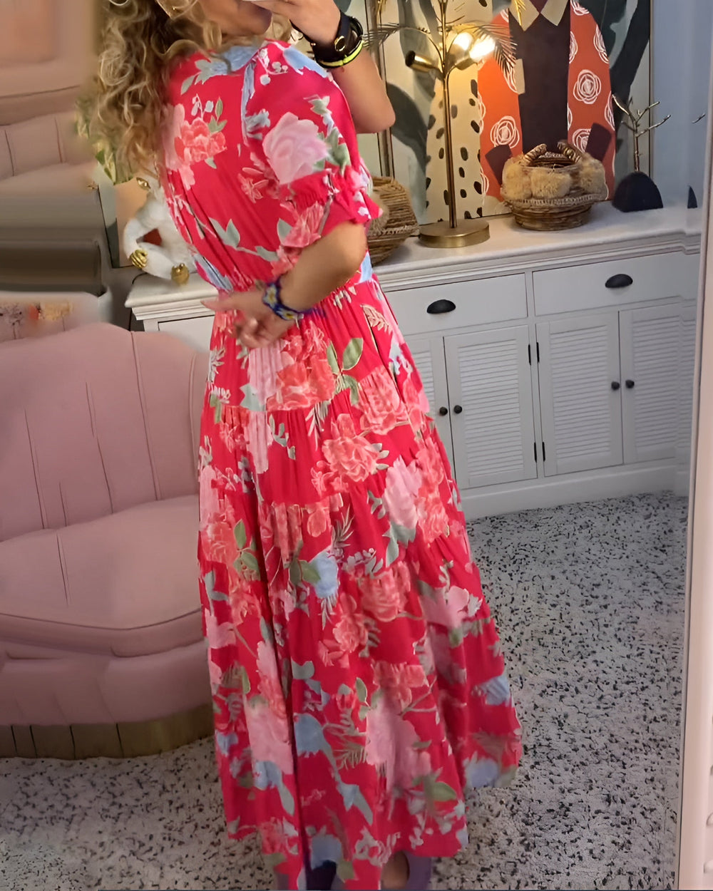 Sarah | Luftiges Sommerkleid mit floraler Note