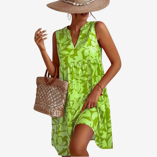 Birgit | Verspieltes Sommerkleid mit floralen Akzenten