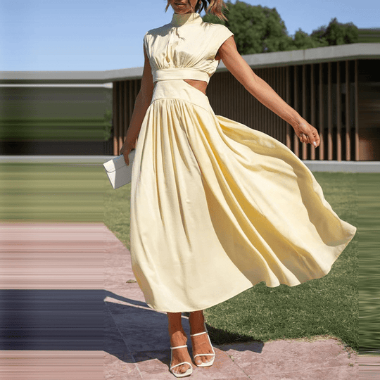 Rebecca | Elegantes langes Kleid mit fließender Silhouette