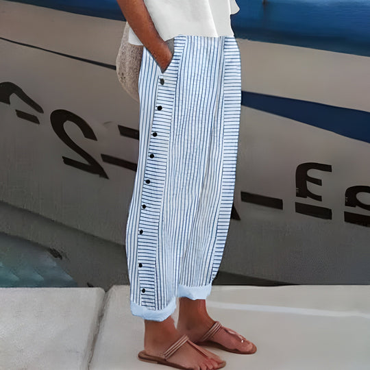 Sandrine | Leichte Damenhose mit elastischem Bund