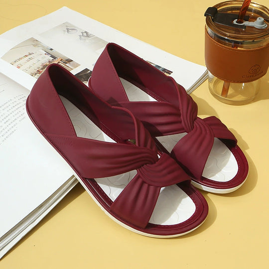 Luzia | Bequeme orthopädische Sandalen mit Schleifen-Design