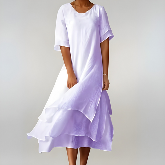 Karoline | Langes Sommerkleid mit natürlicher Leichtigkeit