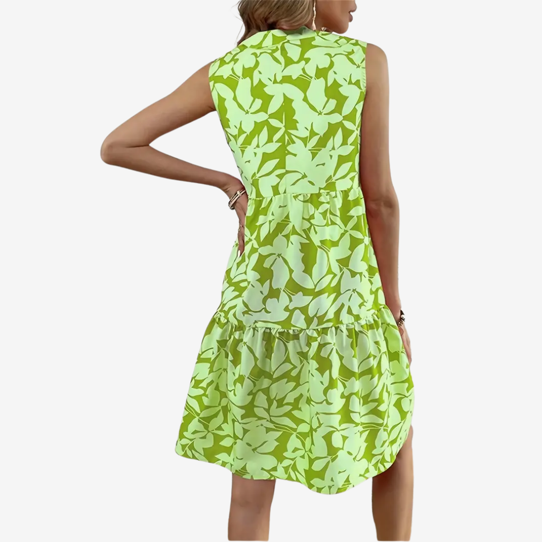 Birgit | Verspieltes Sommerkleid mit floralen Akzenten