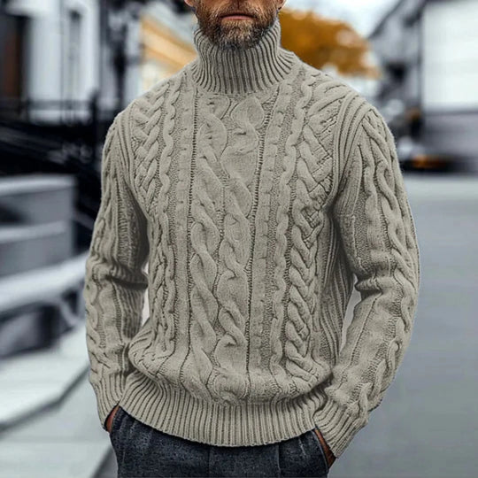 Adriano | Vintage-Pullover mit Zopfmuster