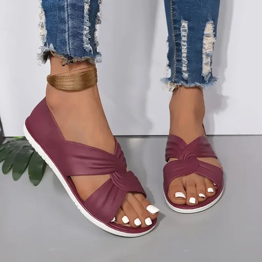 Luzia | Bequeme orthopädische Sandalen mit Schleifen-Design