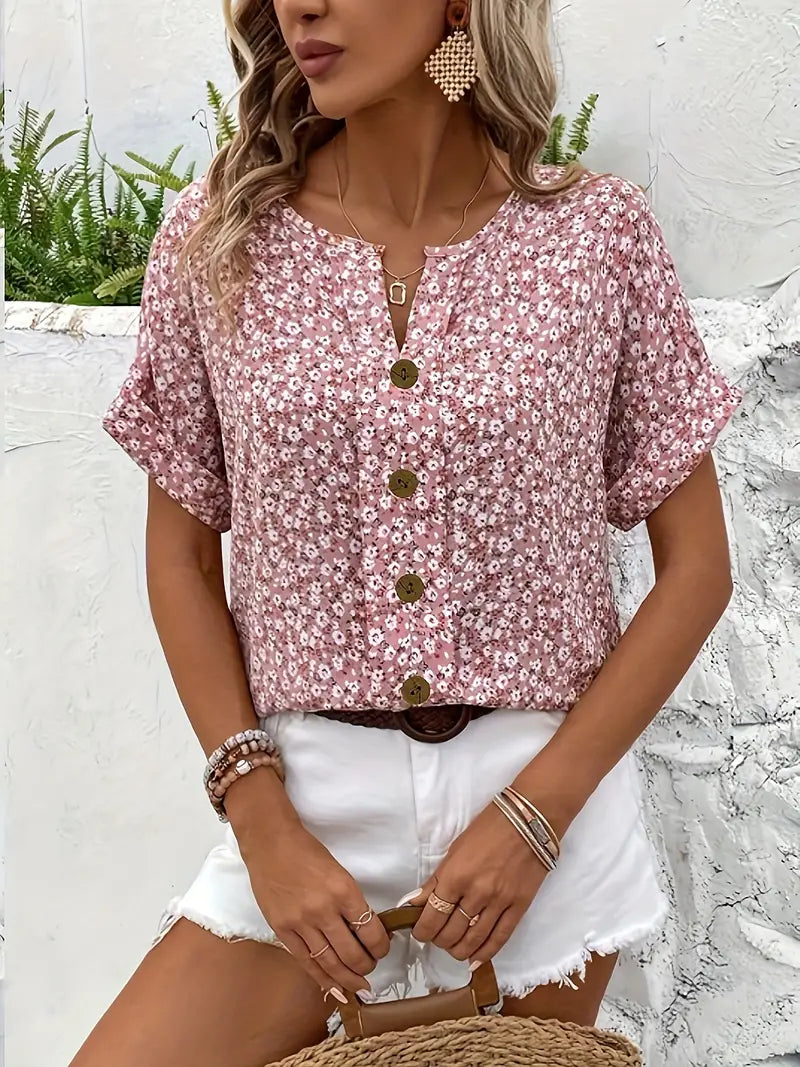 Jelena | Luftiges Blumen-Top für Frühling & Sommer