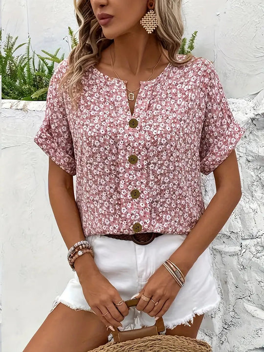 Jelena | Luftiges Blumen-Top für Frühling & Sommer