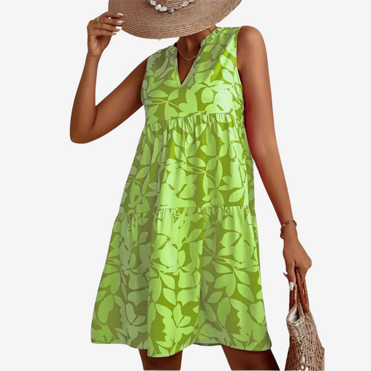 Birgit | Verspieltes Sommerkleid mit floralen Akzenten