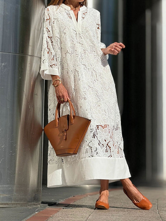 Xaveria | Locker geschnittenes Sommerkleid mit modernem Print