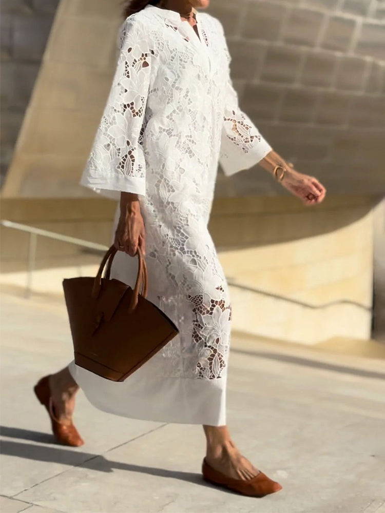 Xaveria | Locker geschnittenes Sommerkleid mit modernem Print