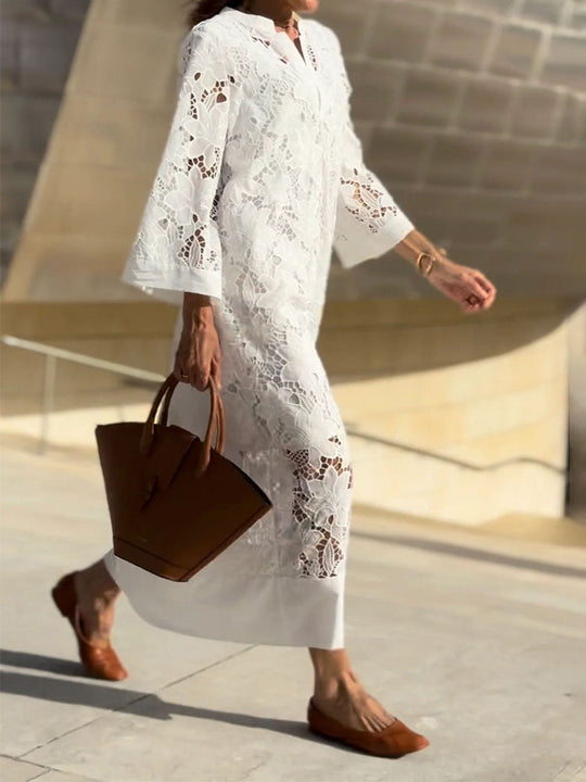 Xaveria | Locker geschnittenes Sommerkleid mit modernem Print