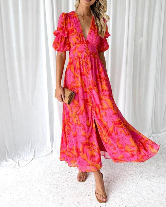 Zita | Feminines Maxi-Sommerkleid mit luftigem Stil