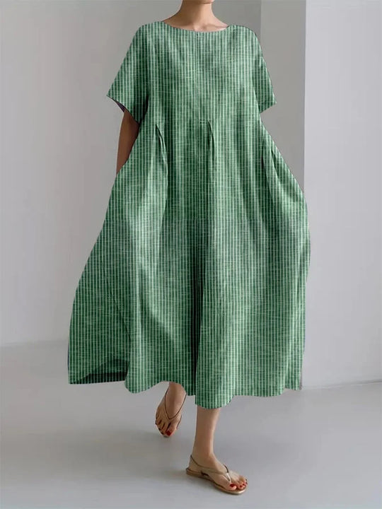 Margarete | Gestreiftes Freizeitkleid mit Retro-Charme