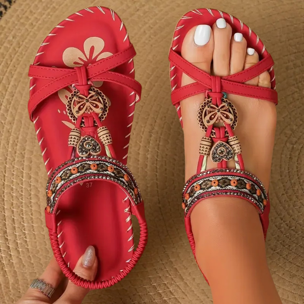 Zwanita | Orthopädische Sandalen im Ibiza-Stil für stilvollen Komfort