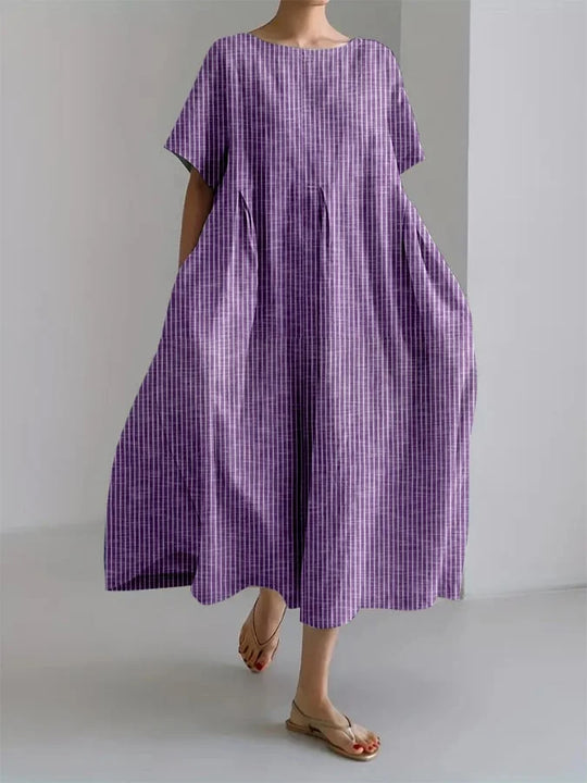 Margarete | Gestreiftes Freizeitkleid mit Retro-Charme