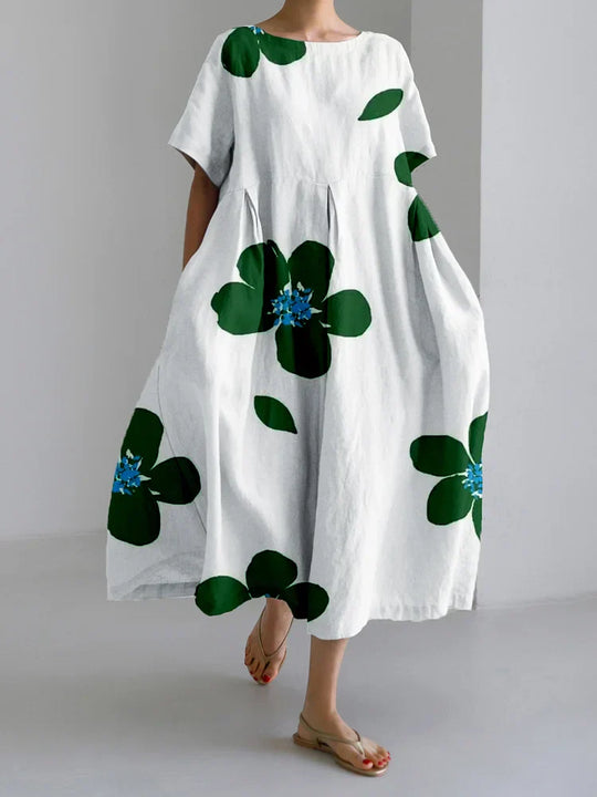 Wanda | Sommerkleid mit floralem Muster und fließendem Schnitt
