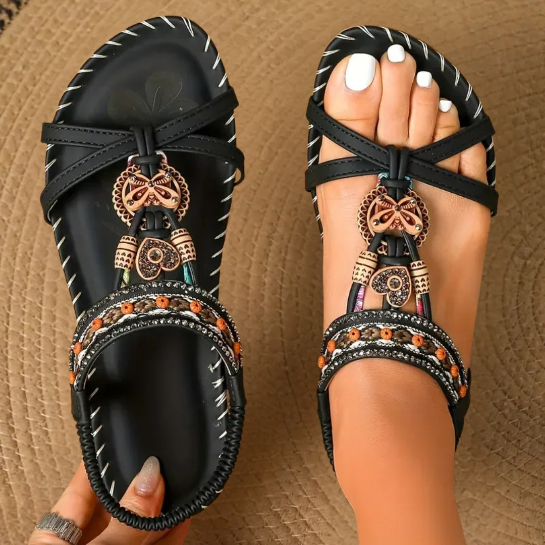 Zwanita | Orthopädische Sandalen im Ibiza-Stil für stilvollen Komfort