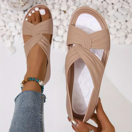 Luzia | Bequeme orthopädische Sandalen mit Schleifen-Design