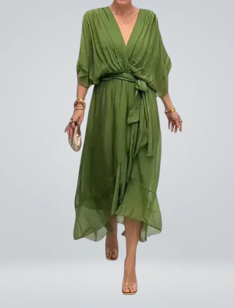 Berta | Fließendes Sommerkleid mit femininem Charme