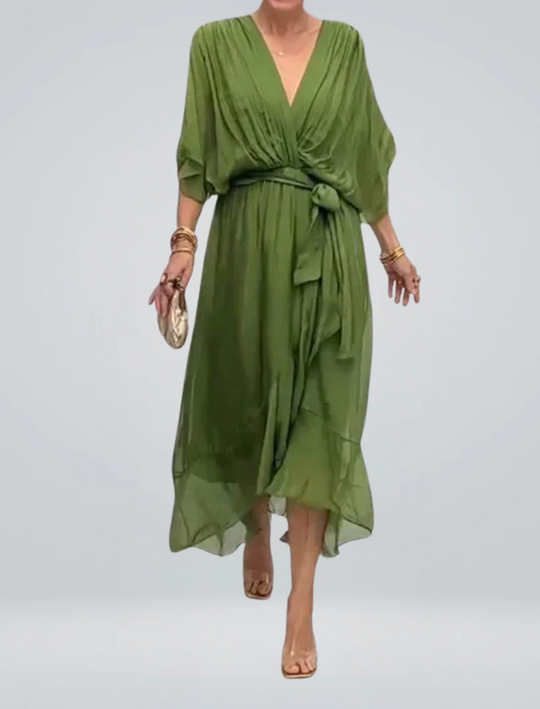Berta | Fließendes Sommerkleid mit femininem Charme
