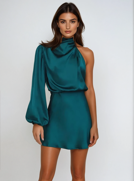 Rebecca | Elegantes One-Shoulder Kleid mit asymmetrischem Design