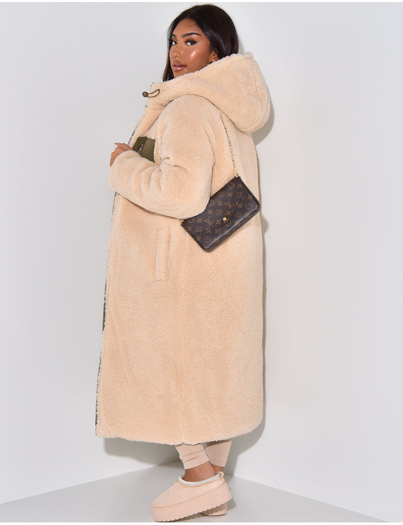 Mirano | Bequeme lange Jacke mit Wendefunktion