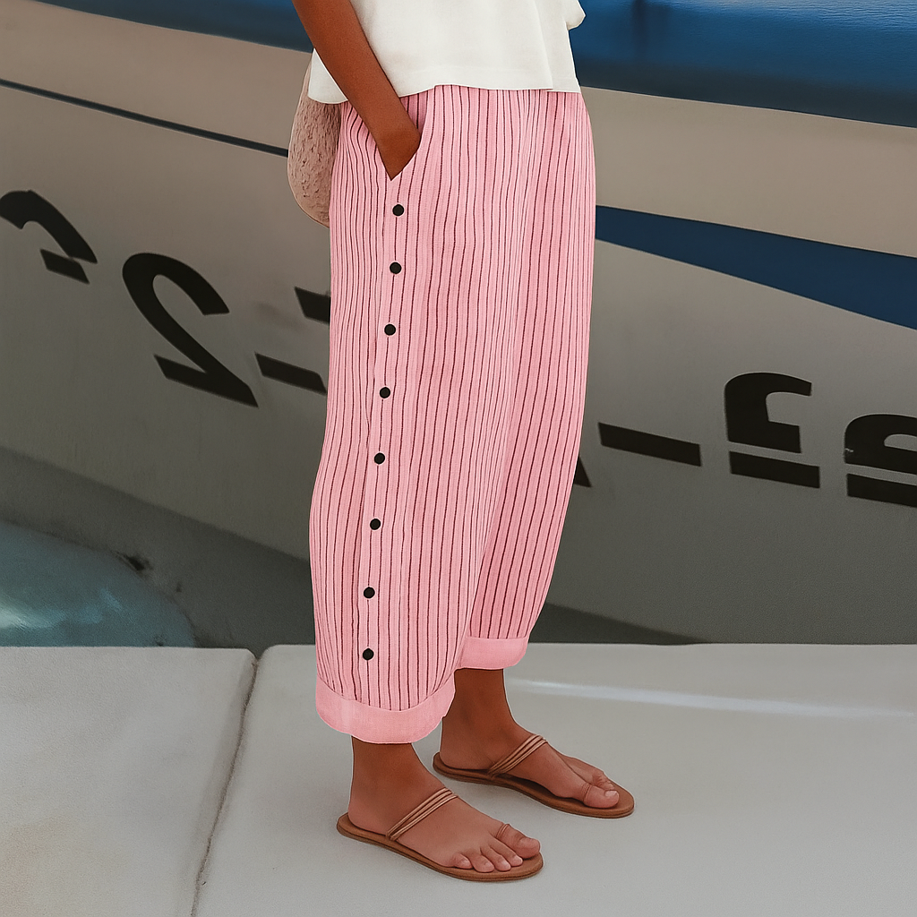 Sandrine | Leichte Damenhose mit elastischem Bund