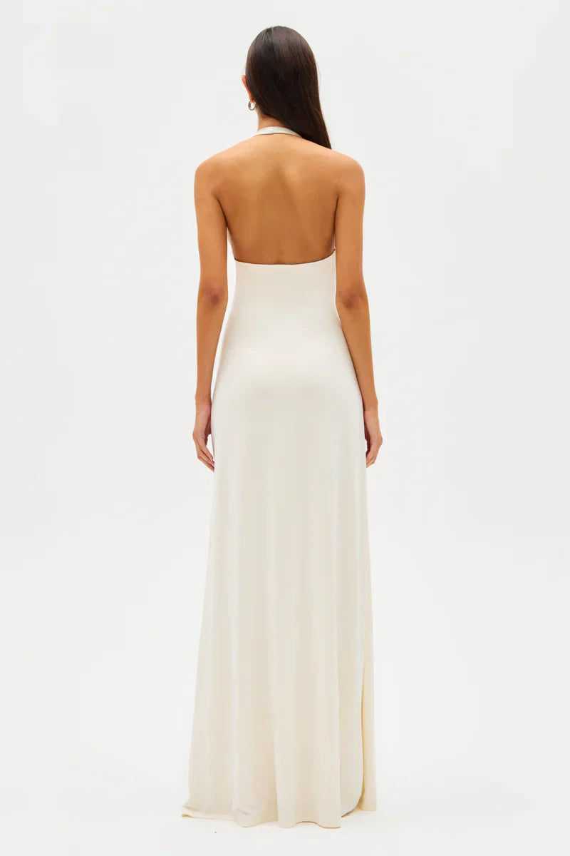 Imke | Fließendes Maxikleid mit verstellbarem Dekolleté