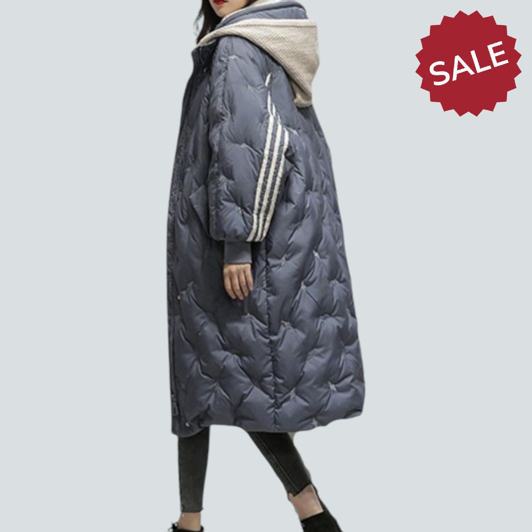 Irina | Lange gefütterte Winterjacke für Damen