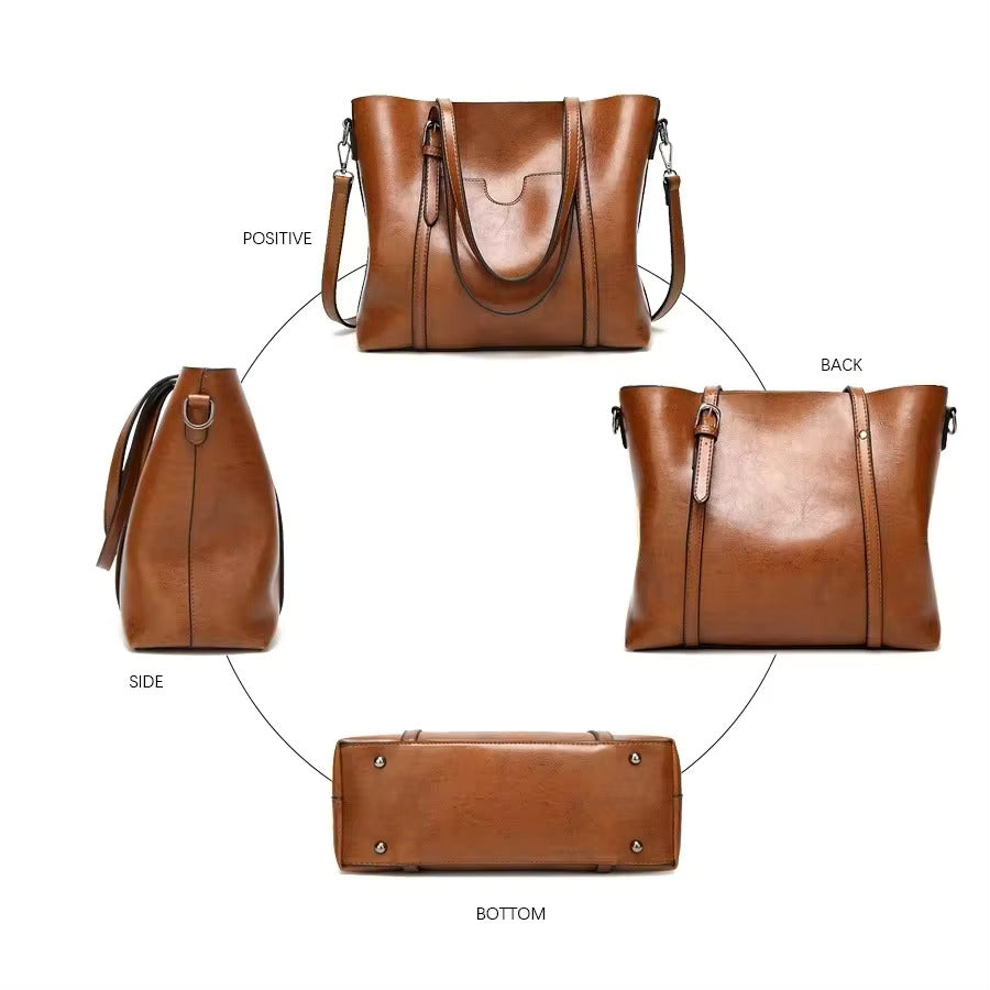 Louisa | Stilvolle Ledertasche für Alltag und Business