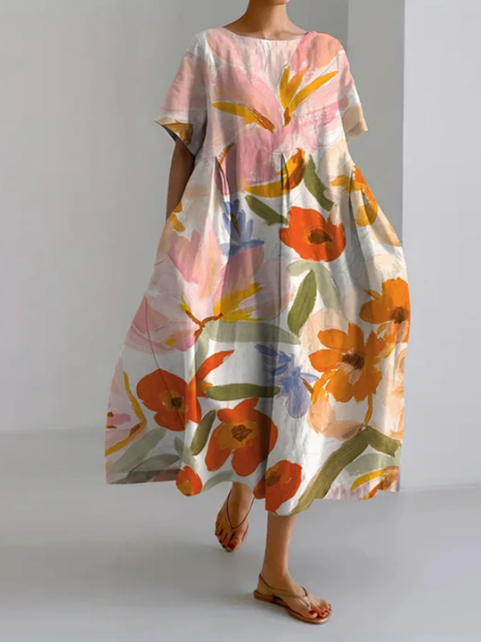 Grete | Feminines Kleid mit floralem Flair