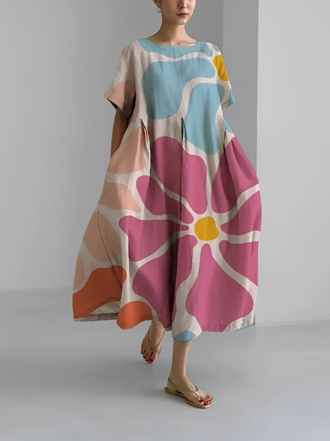 Grete | Feminines Kleid mit floralem Flair