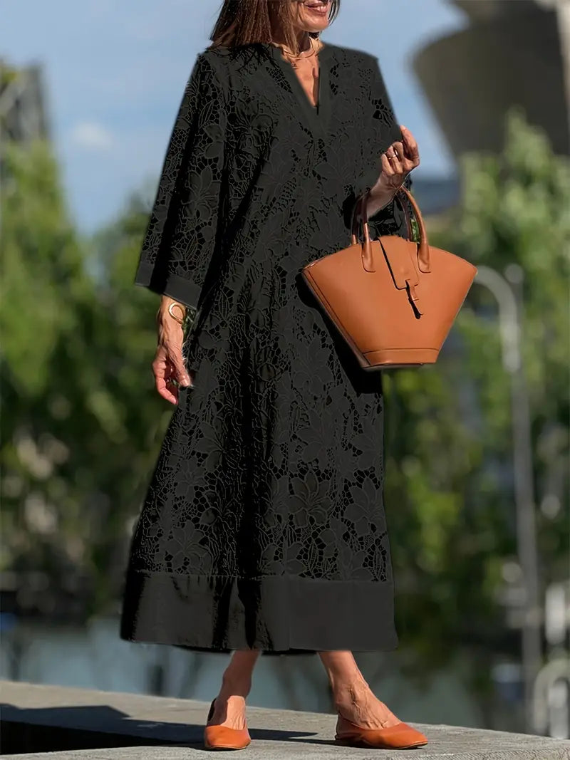 Xaveria | Locker geschnittenes Sommerkleid mit modernem Print