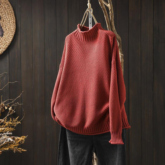 Nanna | Komfortabler Sweater mit hohem Kragen