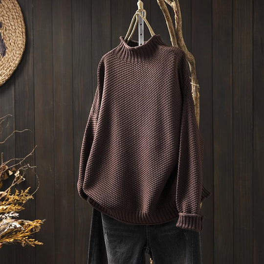 Nanna | Komfortabler Sweater mit hohem Kragen
