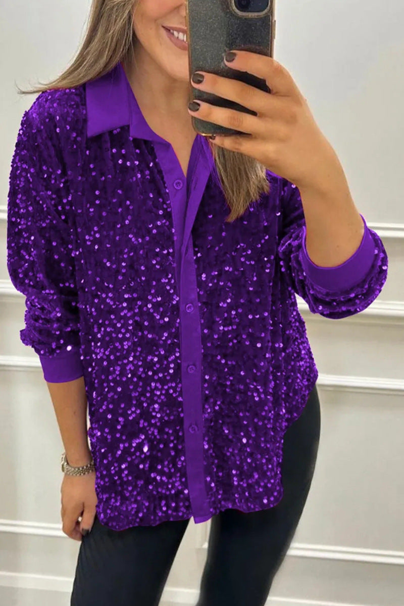 Ciara | Funkelndes Shirt mit Glitzereffekt