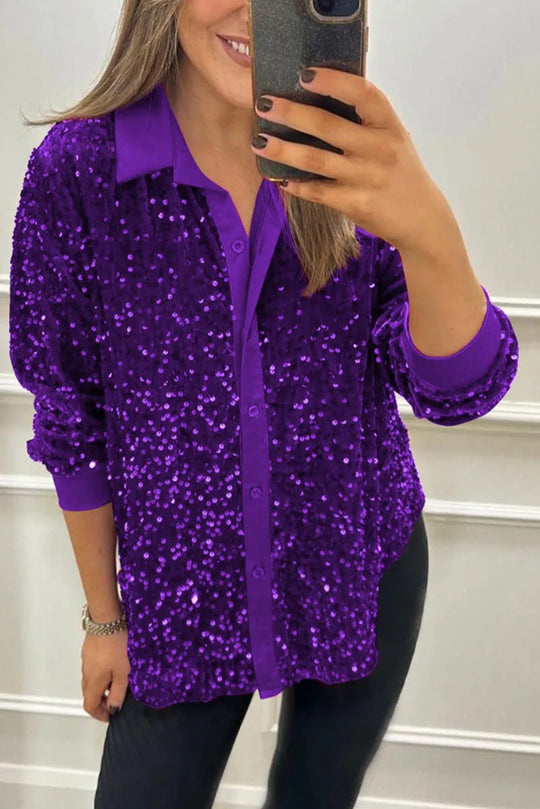 Ciara | Funkelndes Shirt mit Glitzereffekt
